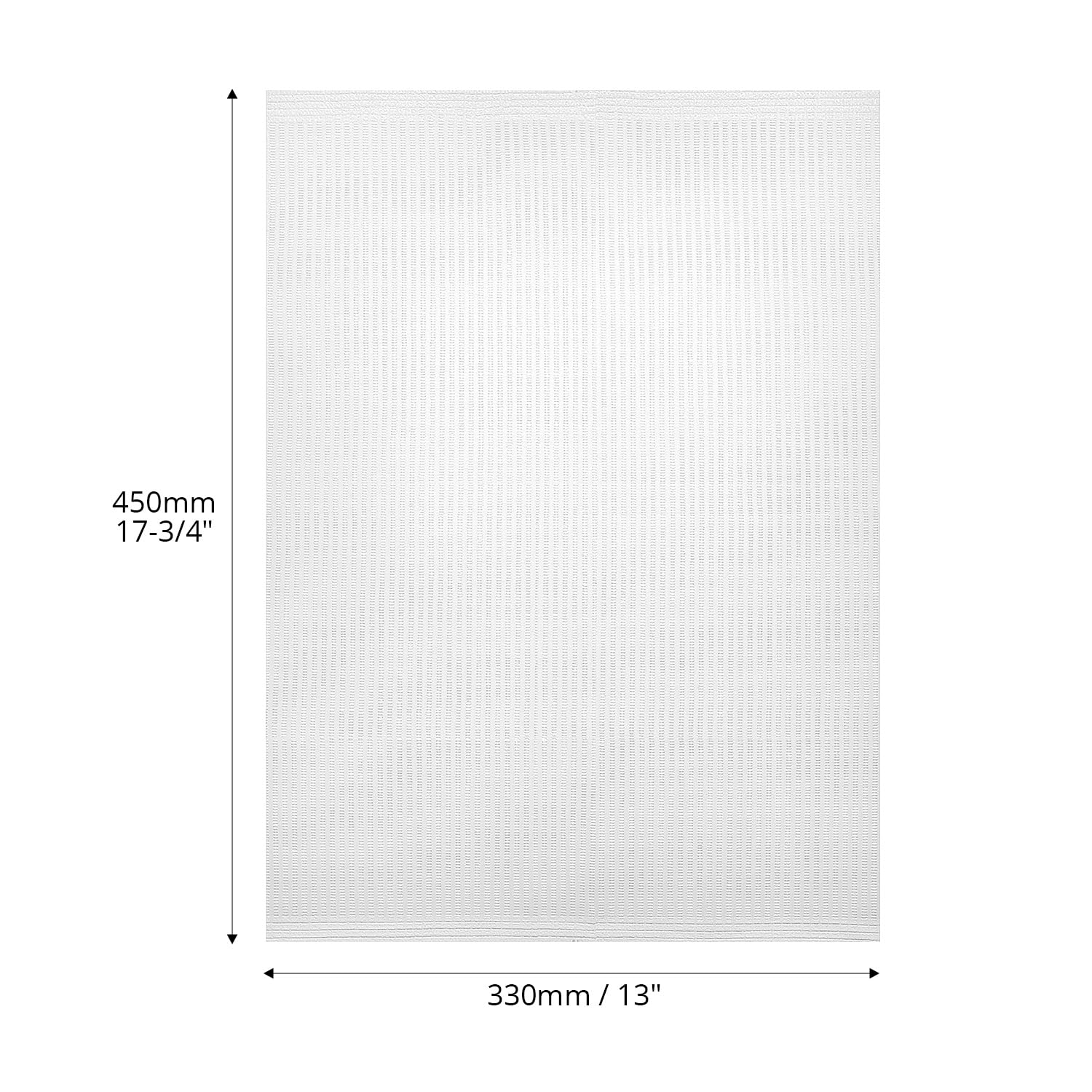 QWORK® 125 pezzi fogli per bavaglini dentistici, tampone per pulizia tatuaggi, 33x45 cm, per applicazioni dentistiche, tatuaggi e coperture per vassoi, bianco