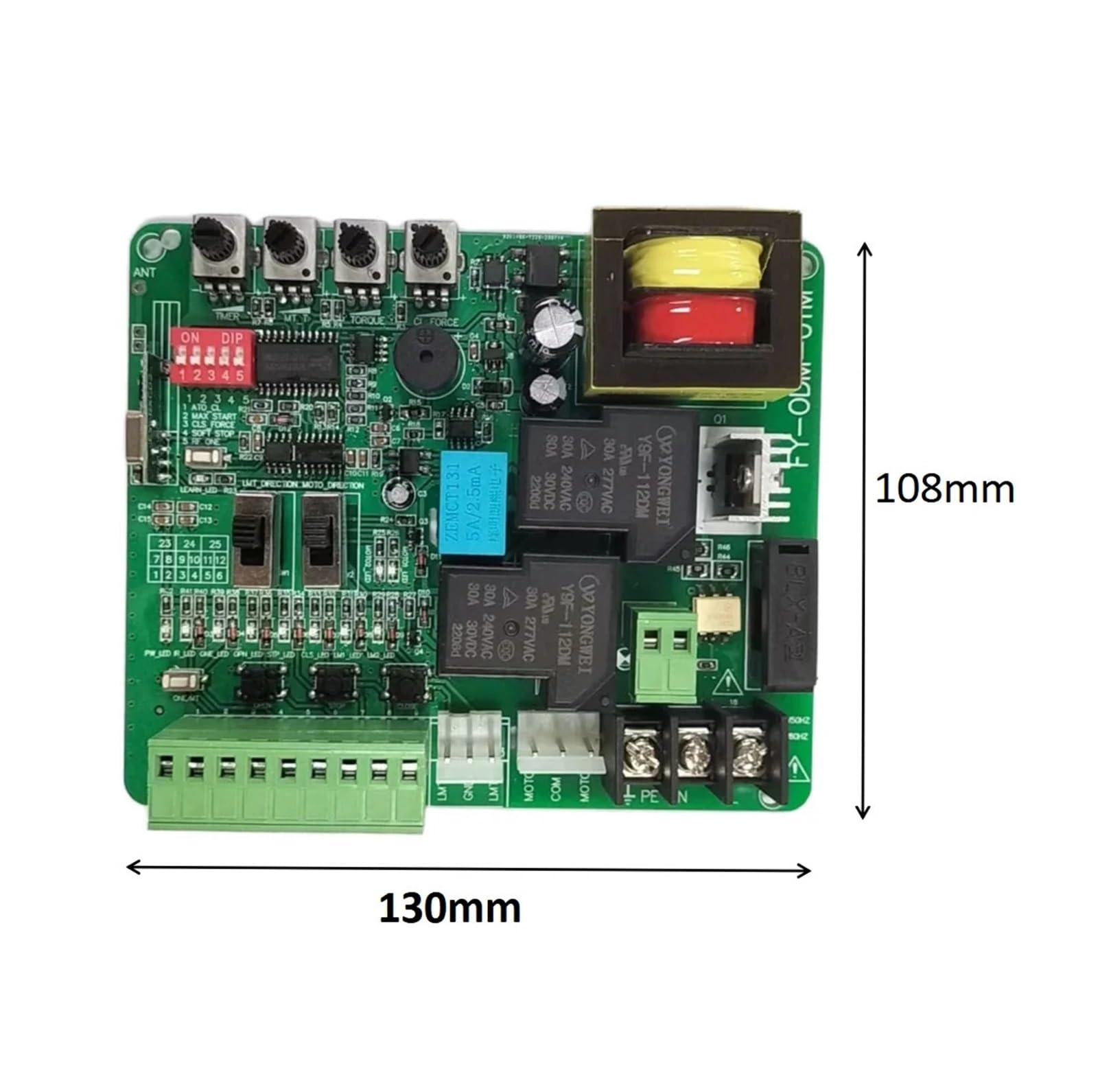 Automatyczne Samozamykacze, płytka drukowana silnika bramy przesuwnej z powolnym zatrzymaniem automatyczne zamykanie pilot 433MHZ i mobilna(PCB 6 remote 220V)