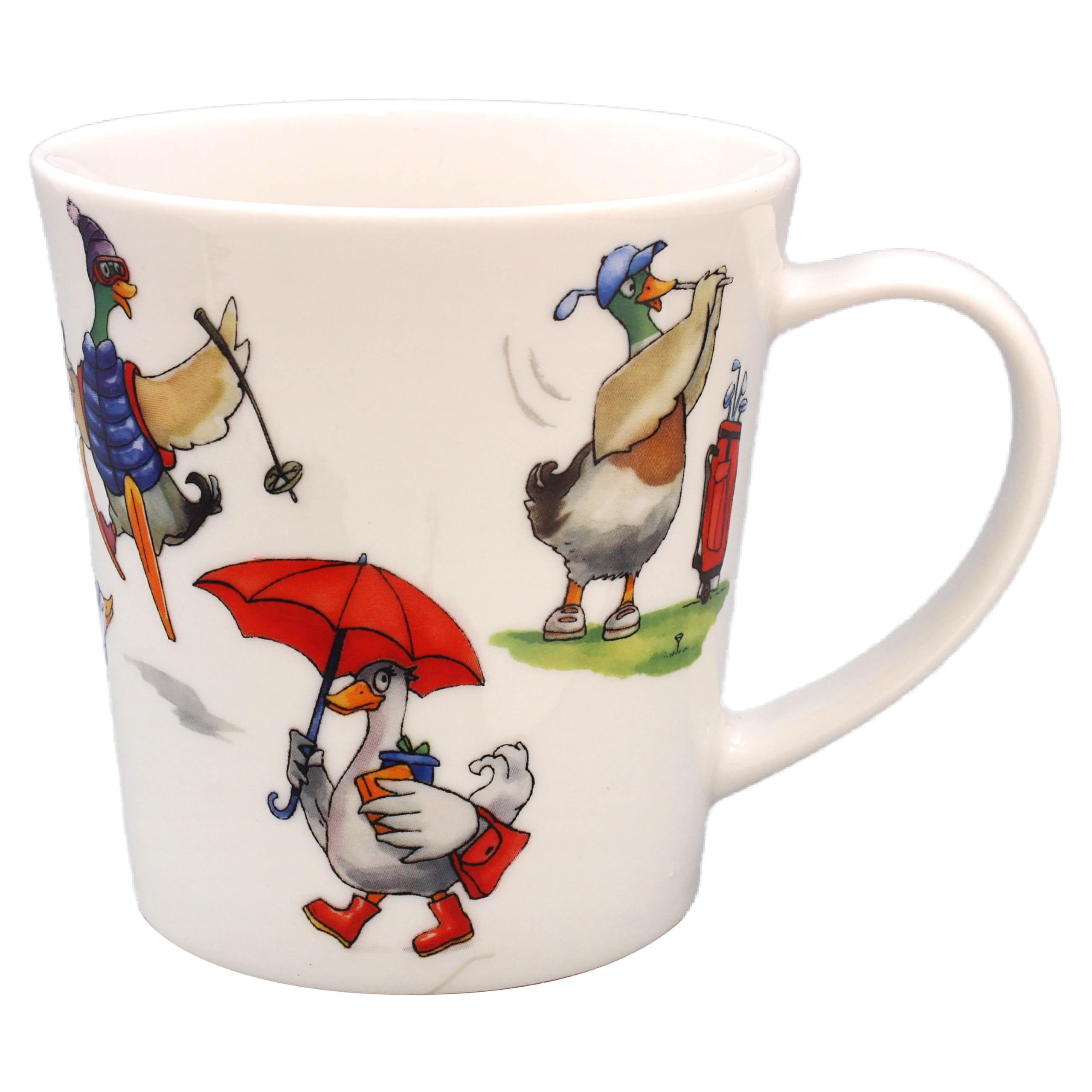 The Leonardo Collection Finola Stack Ducks Mug for Home & Kitchen | Stylish Ceramic Mugs for Tea & Coffee | Lovely Cup Set for Mens Gifts & Birthday Gifts for Women