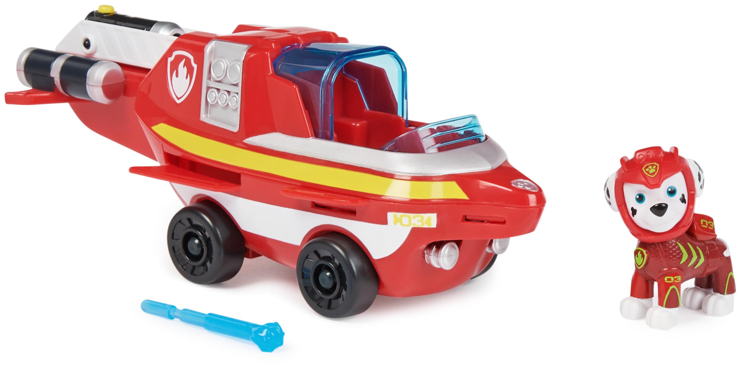 Aqua Pups Marshall Transforming Dolphin Vehicle with Collectible Action Figure, Kids’ Toys for Ages 3 and up