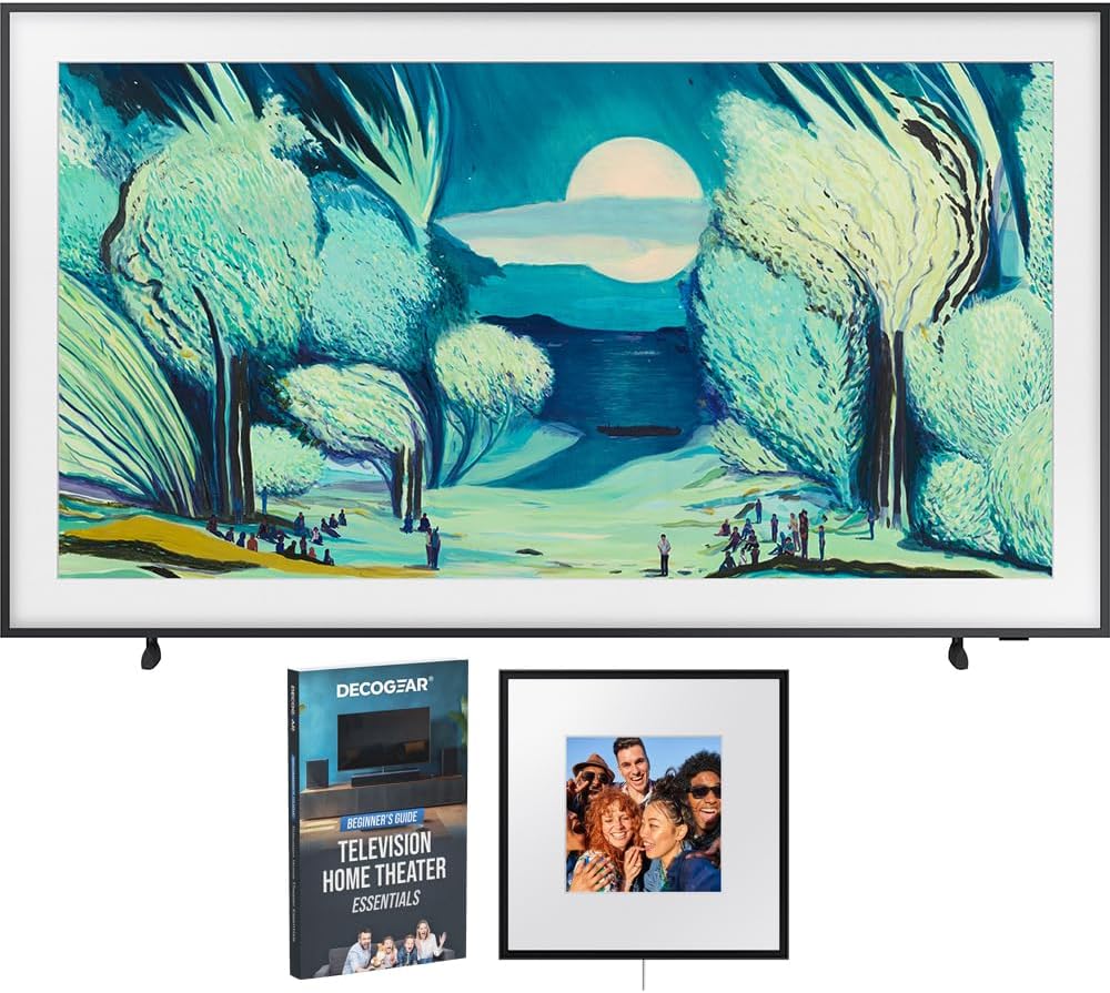 SAMSUNG 65 inch The Frame LS03FA QLED 4K Art Mode Vision AI Smart TV (2025) Bundle w Photo Music Frame Smart Speaker HW-LS60D (2024) + Deco Gear TV Home Theater Essentials: Beginner’s Guide