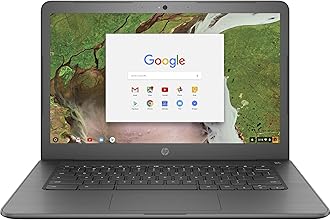 HP Chromebook 14" G5, Intel Celeron N3350, 4GB RAM, 16GB SSD (3NU63UT#ABA) (Renewed)