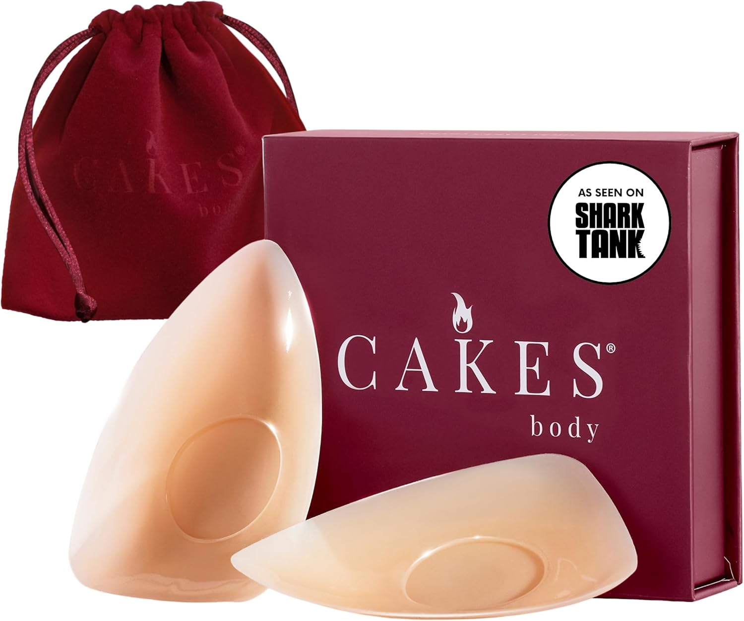 CAKES Body® sticky Triangle Nipple Covers for Women - Silicone Nipple Covers With an Adhesive-free nip nook™
