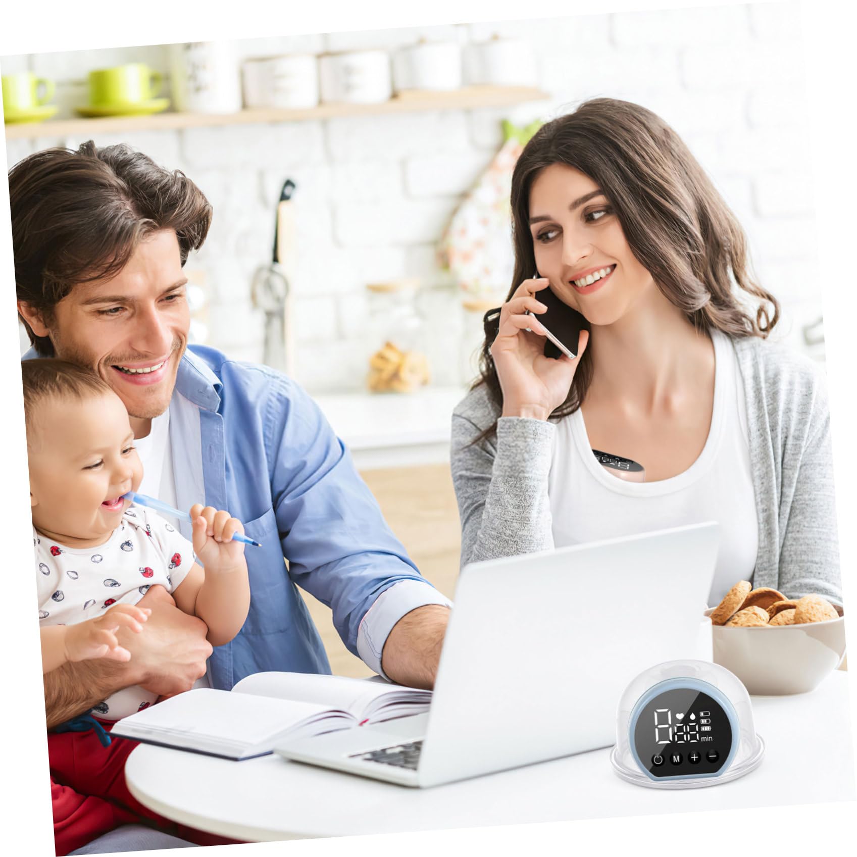 YARNOW tiralatte elettrico Tirala dispositivo di aspirazione elettrico silenzioso tiralatte automatico a libere tiralatte aspirante Gel di silice