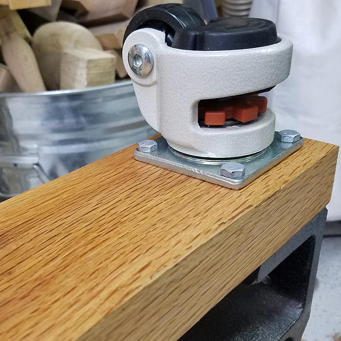 Nisorpa Leveling Machine Casters, 4 Pack 360 Degree Swivel Workbench