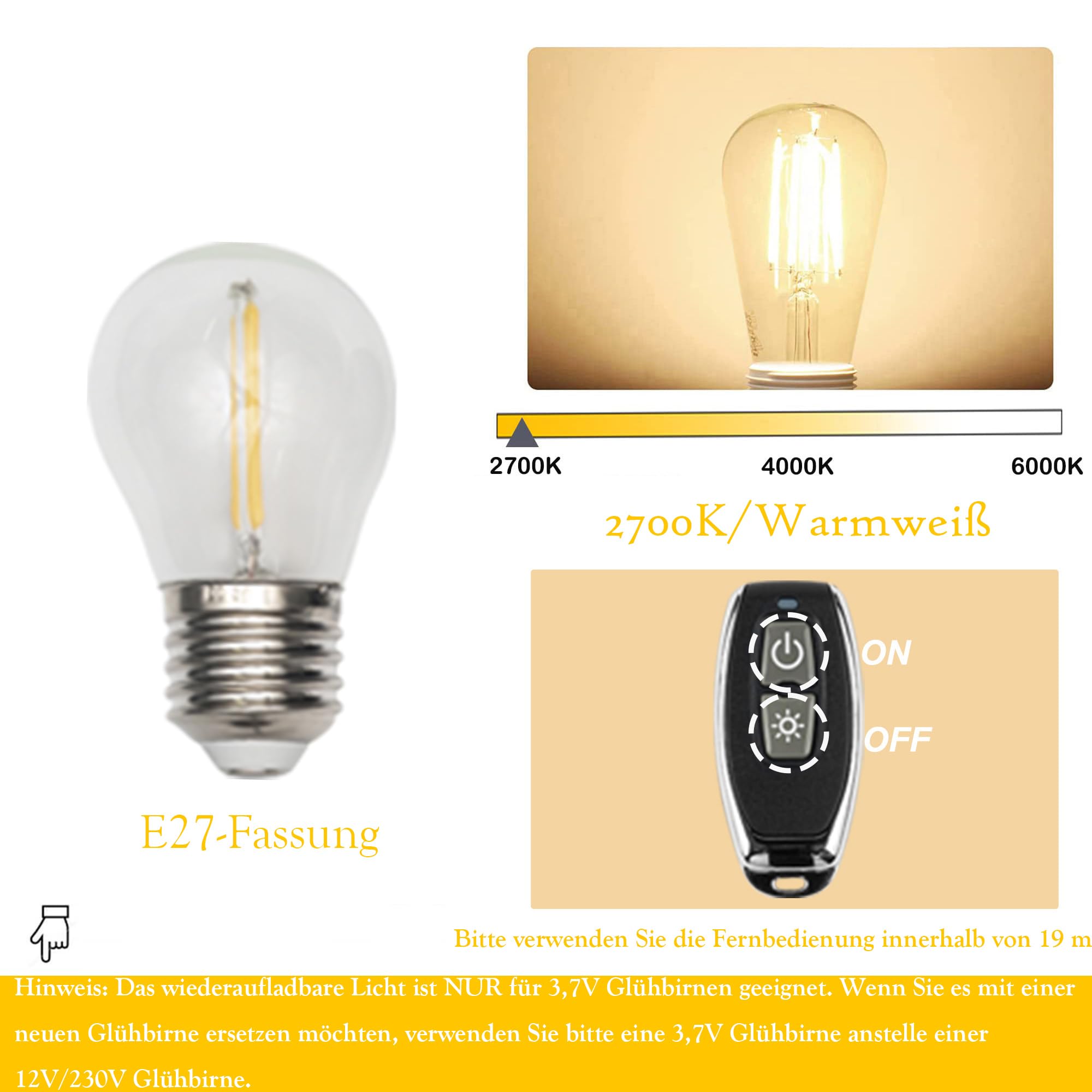 LED Buchlampe mit Fernbedienung, Vintage Dimmbar Nachttischlampe mit Stoffschirm 1xE27-Fassung, Wiederaufladbare Tischlampe Zeitschaltuhr für Nachttisch Beistelltisch -DZ0332/14