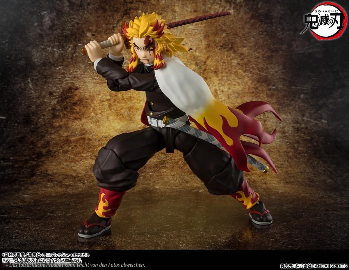 Demon Slayer: Kimetsu no Yaiba S.H.Figuarts Action Figure Kyojuro Rengoku 15 cm