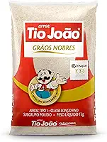 Arroz Branco Tio João Grãos Nobres - 1kg
