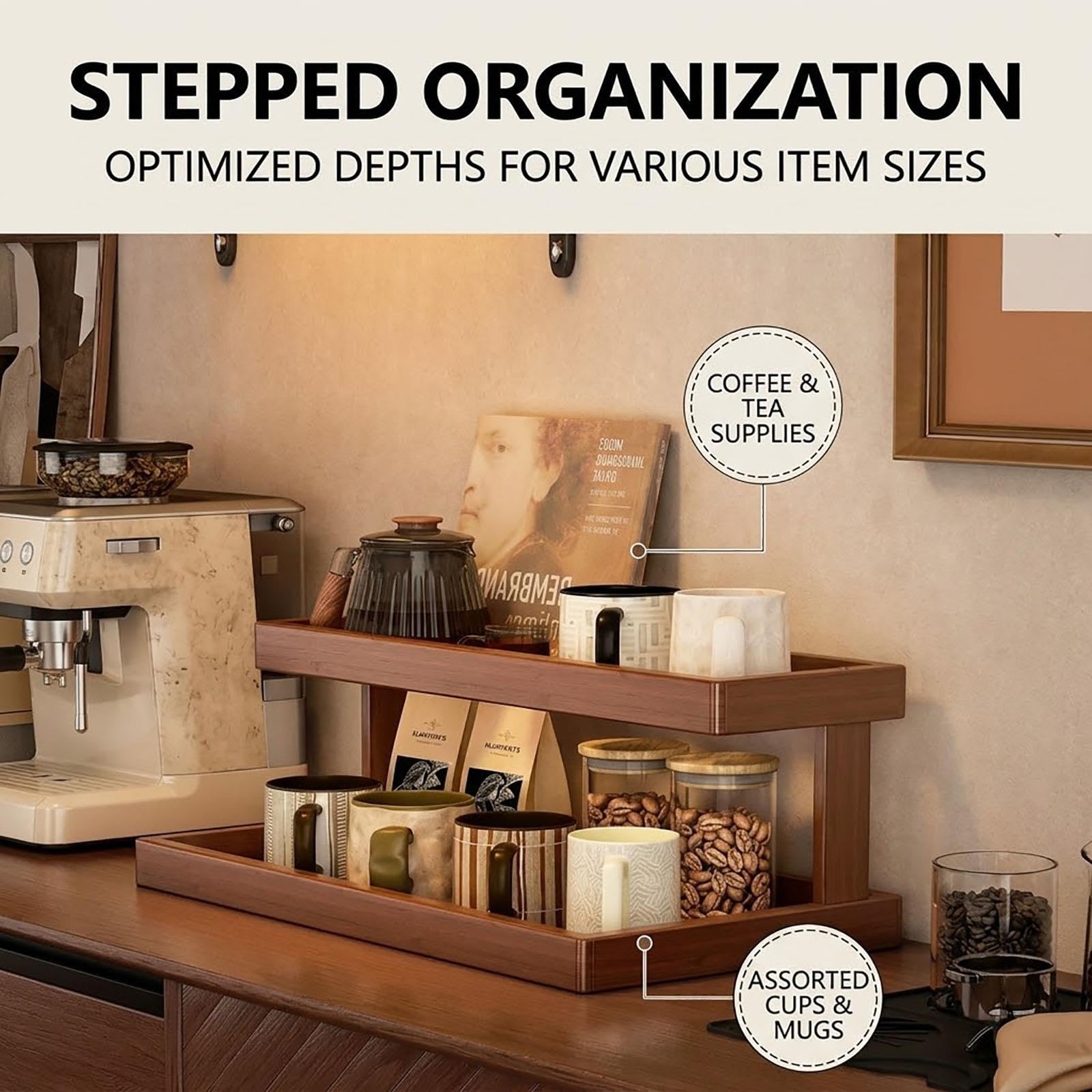 Organizzatore Tazze caffè, Espositore Tazze Grande capacità Telaio
