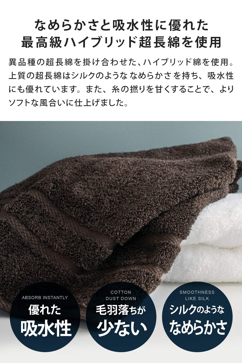 Amazon｜sensui Ko 最高級超長綿 日本製 ハンドタオル 4枚セット 瞬間 