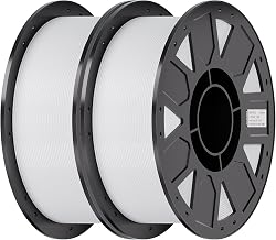 Creality PETG Filamento 1,75 mm, fine stampante 3D PETG, alta precisione, alta tenacità, inodore, resistente all'umidità, 2 kg, bianco