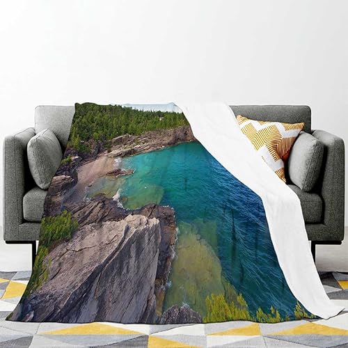 Miniatura 2 de Manta suave con vista a la playa, Cobijas para El Frio, esenciales para el dormitorio, 40 x 60 pulgadas
