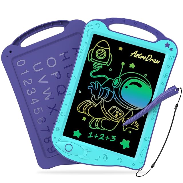 HOMESTEC AstroDraw Juguetes para niños, tableta de dibujo LCD, pintura de escritura doodle pizarra mágica
