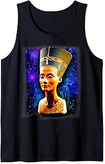 Busto de estatua egipcia Reina Nefertiti Camiseta sin Mangas
