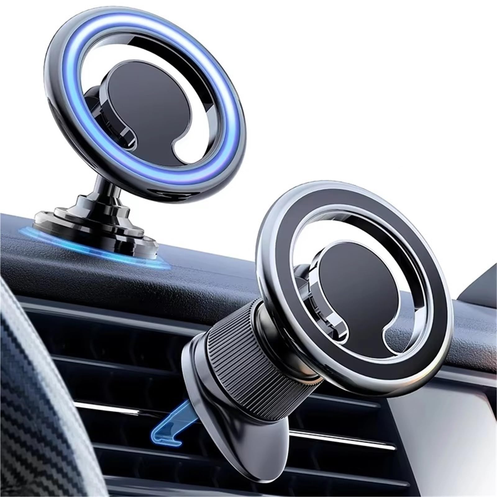 Per IPhone 16 15 14 Per Pro Per Max Supporto Magnetico Bocchetta Dell'aria Auto Supporto Telefono Cellulare Magnetico Macsafe Porta Cellulare Auto(Air Vent Black)