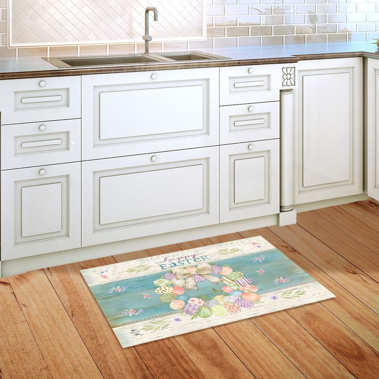 Briarwood Lane Pastel Easter Wreath Doormat