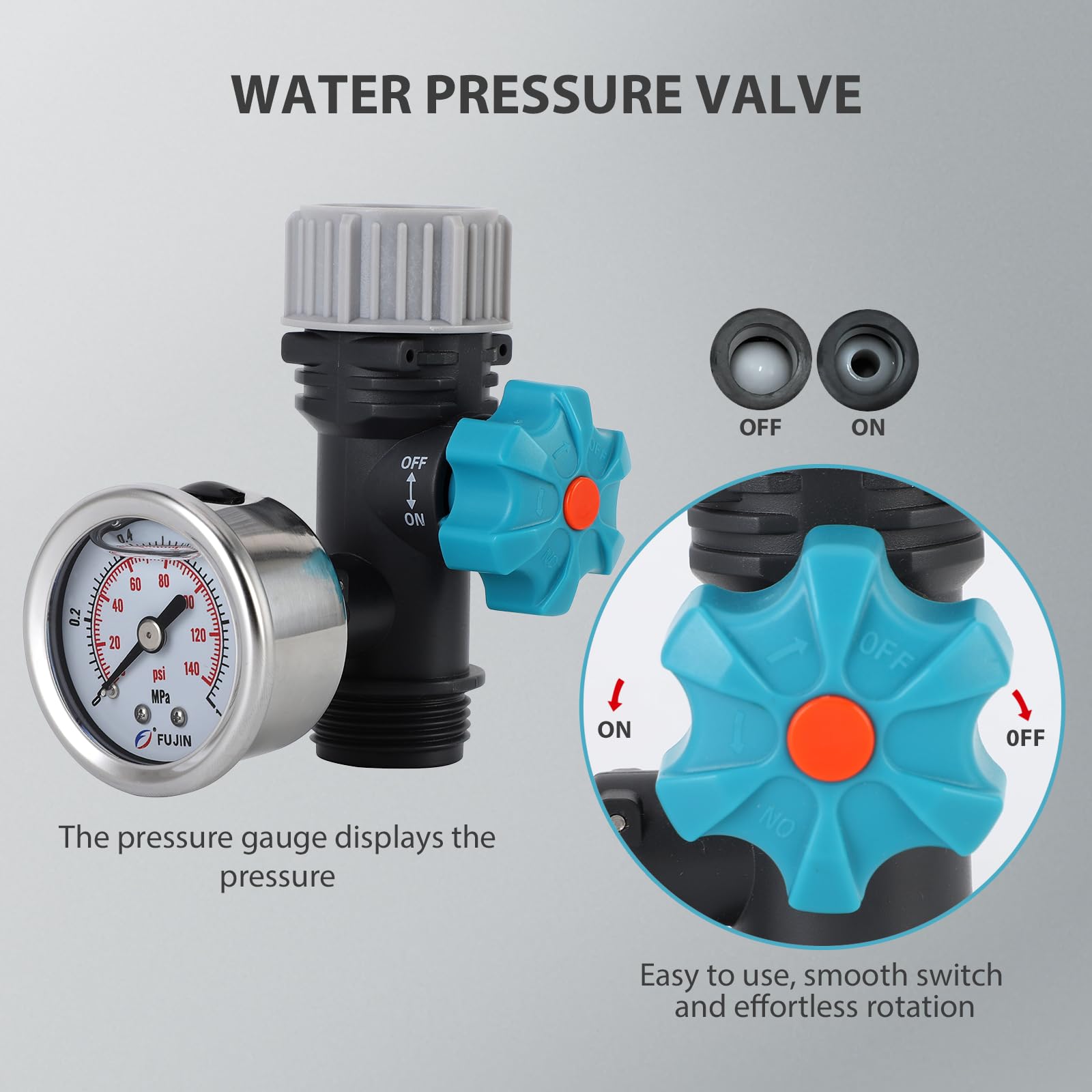 Regulateur De Prion D Eau Arrge,Régulateur De Prion D'Eau,Regulateur De Prion Eau,Tbest Régulateur De Soupape De Réduction De Prion D'Eau 3/4 Régle,Pièces Et es Pour Nettoyeur Haute Prion G3/4 Po Vae