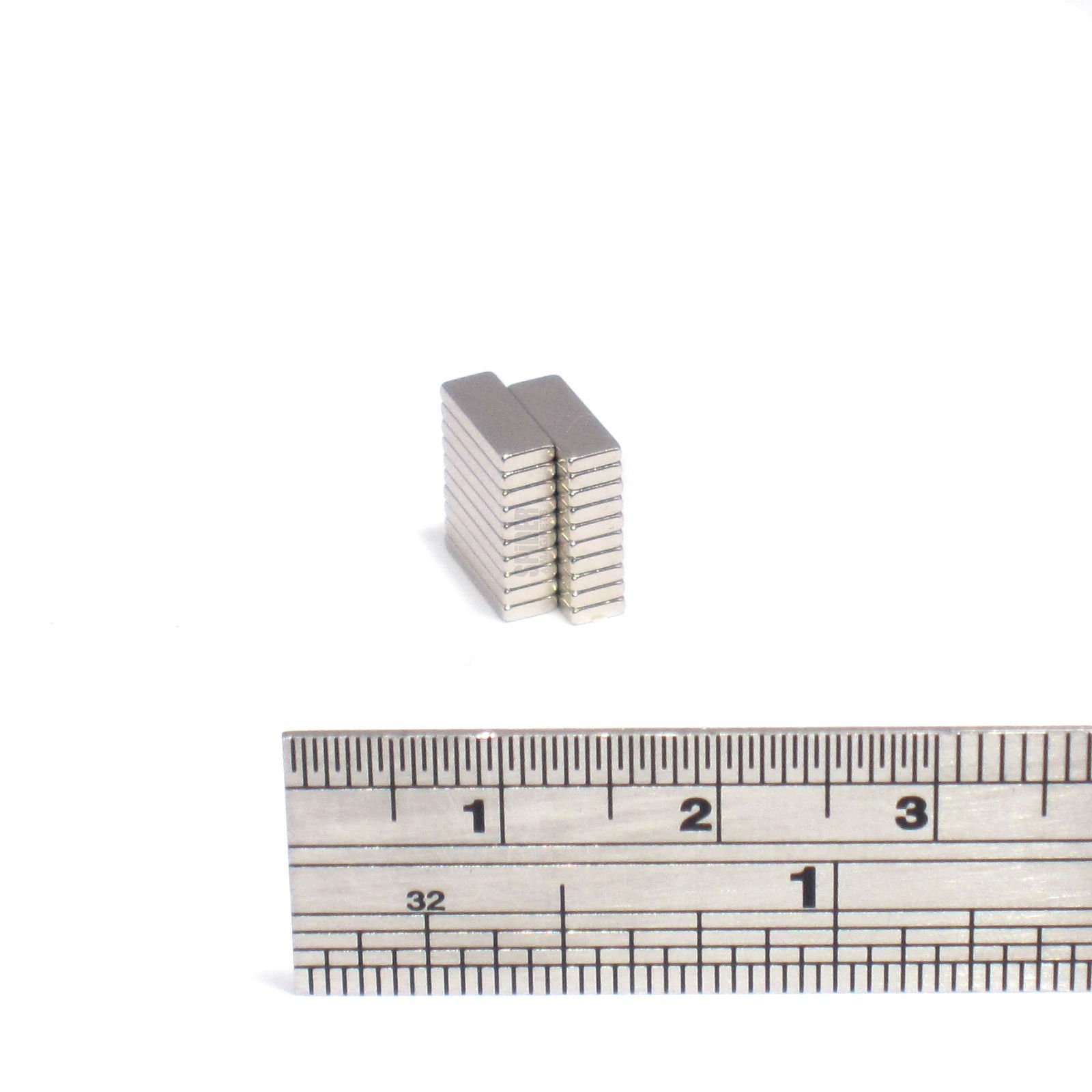 Spider Magnetics Ltd Tiny Magnets 8mm x 3mm x 1mm Small Strong Neodymium Block Craft Magic 8x3x1 mm (20)