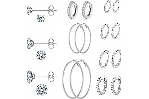 Glamorous 10-Pairs Earrings Pack in Gold