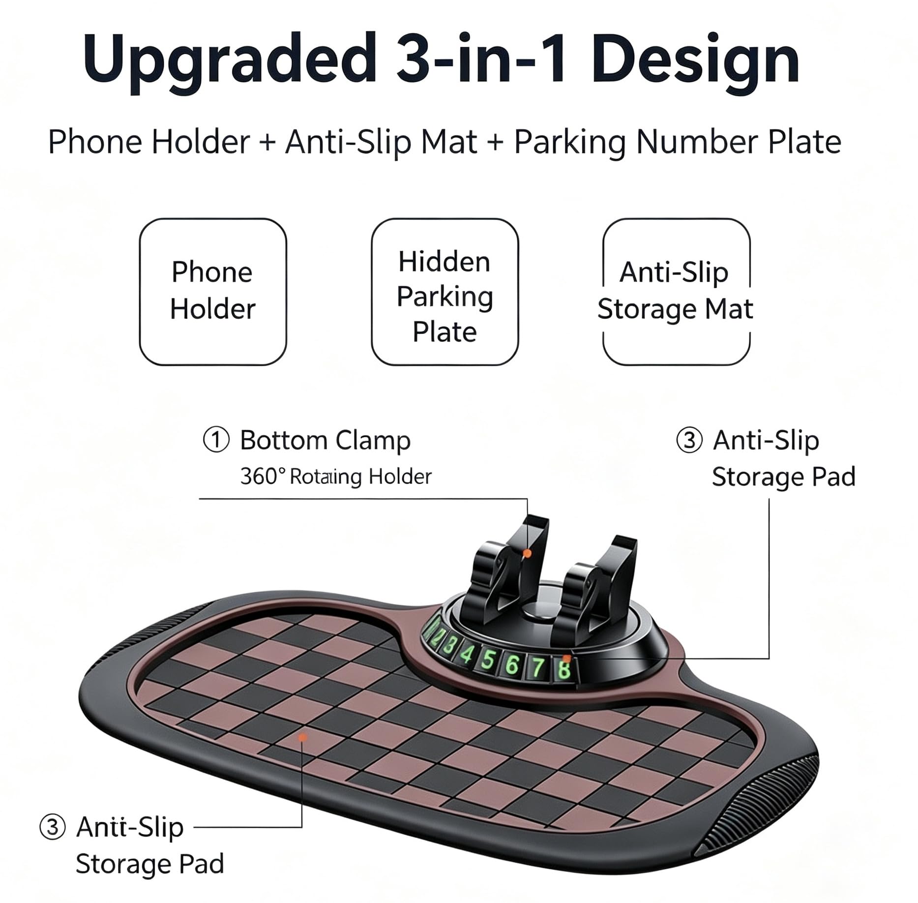 Tapis antidérapant Tableau Bord pour Audi A6/S6 2005-2015