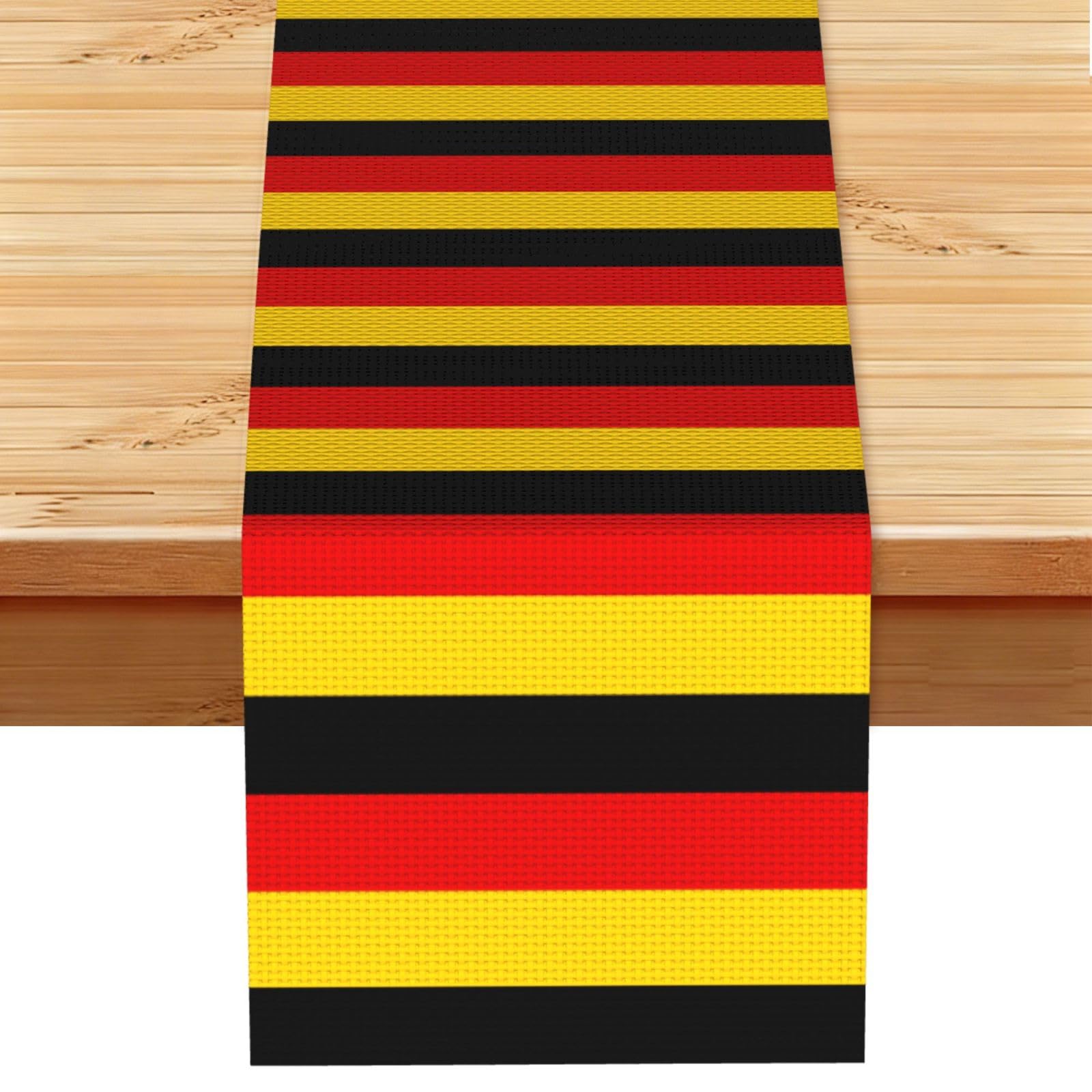 german flag Multi Purpose Table Runner for Home Decor, Printed Table Cloth for Kitchen Table, Countertops & Dining Area