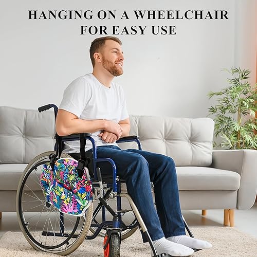 Miniatura 7 de Funda para bolsa de catéter para caminante y silla de ruedas, incluye cubierta de catéter y cubierta de tubo, funda de bolsa de drenaje para Foley