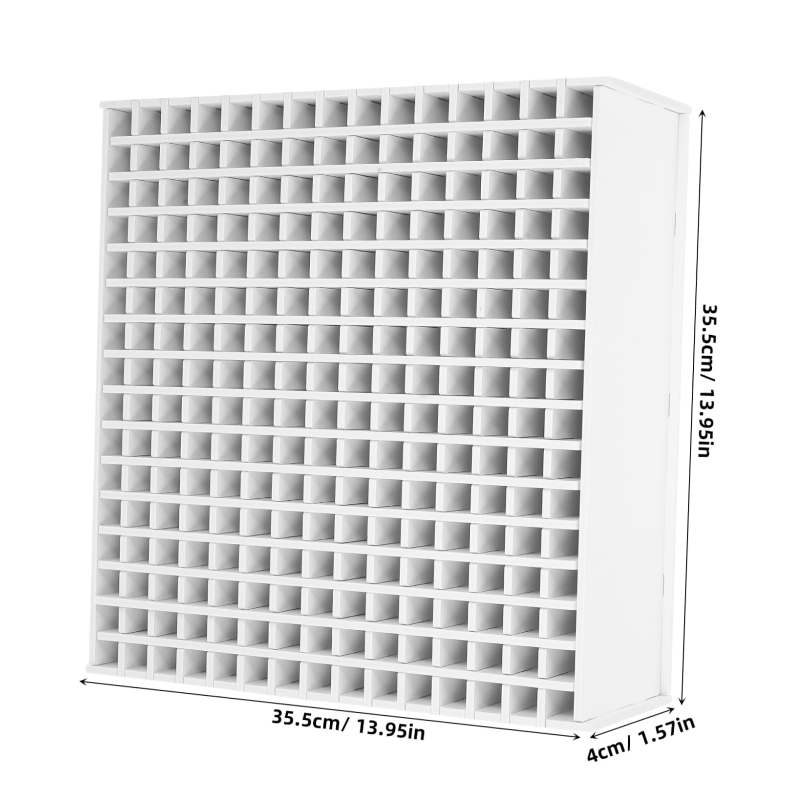 Portapenne Astuccio Bianco 240 Slot in Abs, Organizer Multifunzione | Festa Scuola Decor, Capienza Ampia, Salvaspazio da Scrivania per Studenti e Insegnanti