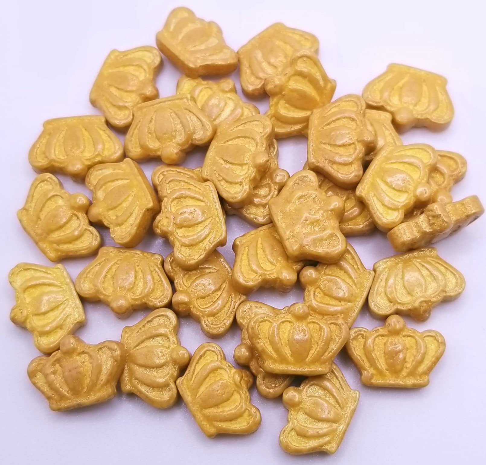 NCSMardi Gras King Gold Crown Edible Candy Sprinkles, 8 ounces - Great for Cupcakes, Cookies, Cakes, Cakes Pops, Donuts