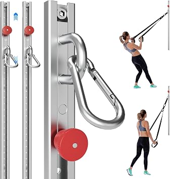 Adjustable Resistance Band Wall Mount System2PCS,Home Gym Dedicated Resistance Band Wall Anchor, Ideal for Strength Training, Physical Therapy & Rehab Training