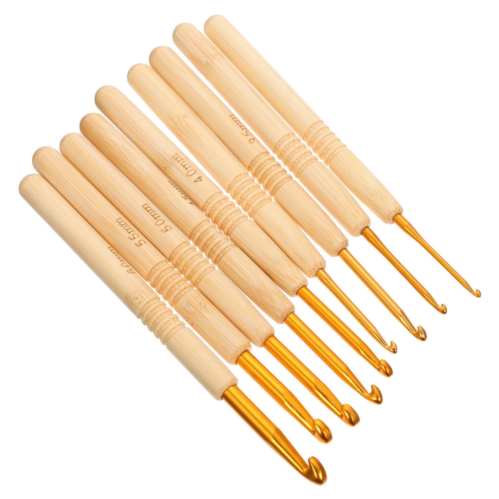 NUOBESTY 4 Set Uncinetto Maglioni Strenne Antiscivolo Anti-scivolo Tricotin Infila Anelli Antipasto Lampadina Aghi Kit Uncinetti Artigianali Ganci Per Maglieria Artigianali Lega 9 Pezzi * 4