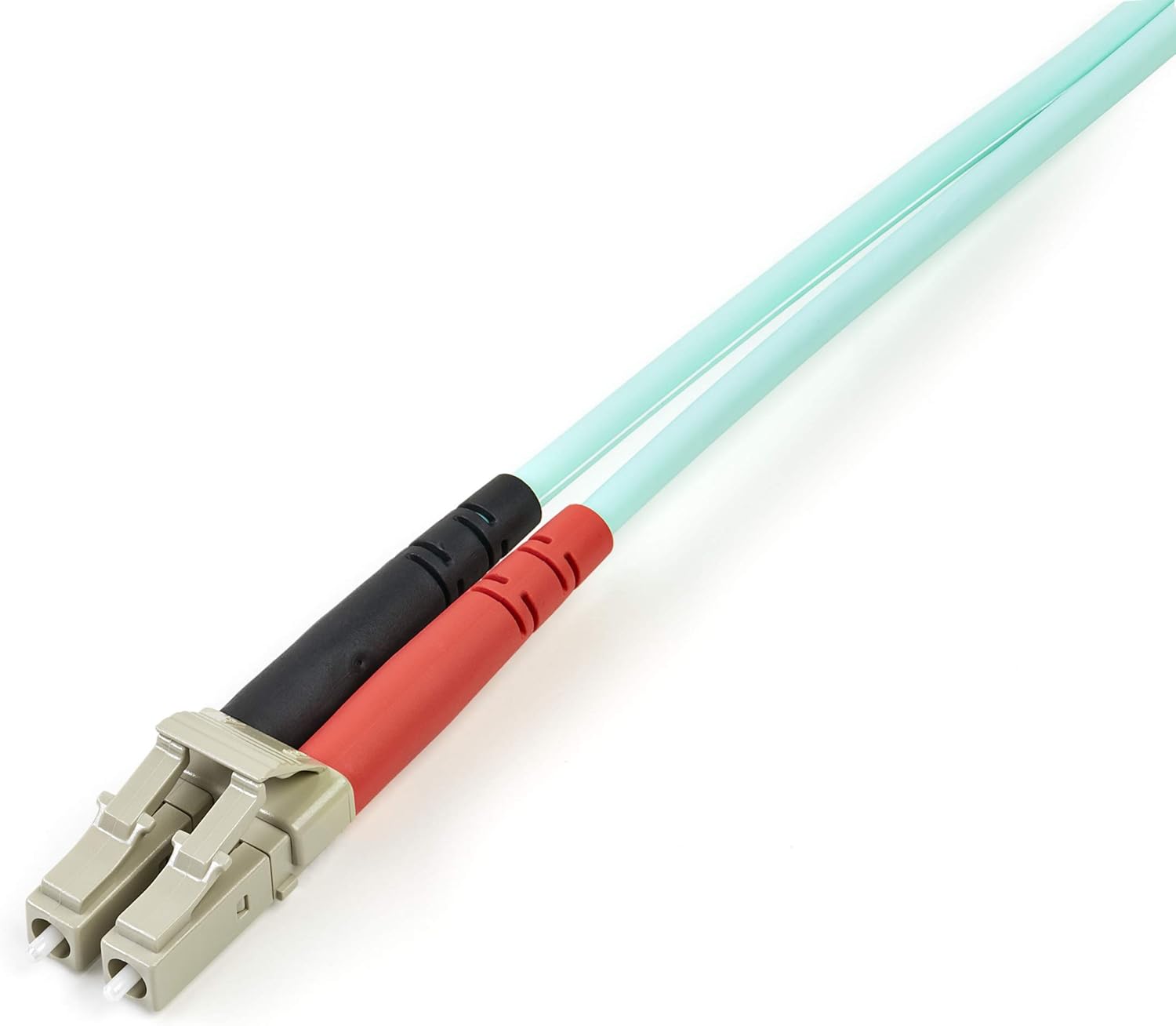 StarTech.com 5m (16.4ft) LC/UPC to LC/UPC OM3 Multimode Fiber Optic Cable, Full Duplex 50/125, 100G, LSZH Fiber Jumper Cord