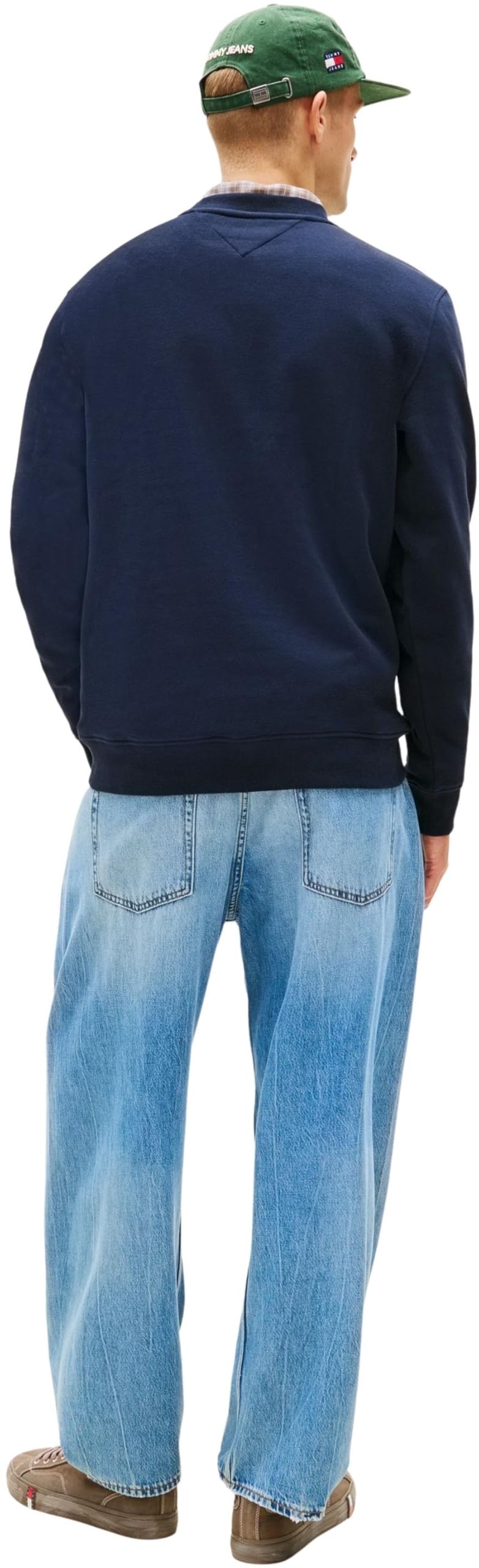 Tommy Jeans Sudadera Hombre Linear con Cuello Redondo