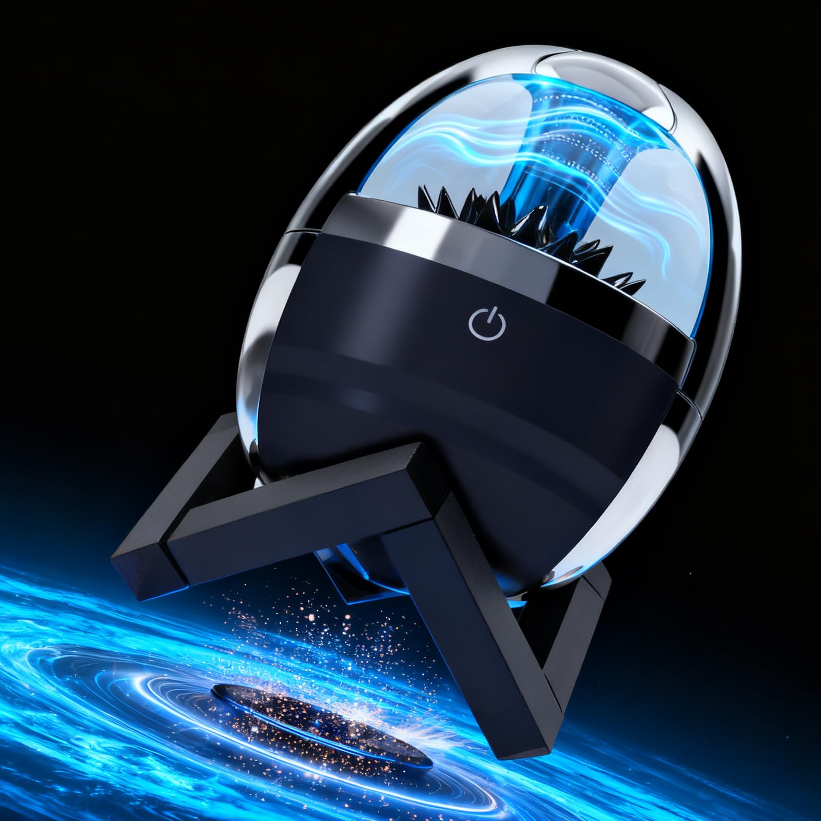 Altoparlante Bluetooth a Ferrofluido Danzante – Music Mate con Visualizzatore Audio, Luci LED, Display di Ferrofluido Venom, Giocattolo da Scrivania per Ufficio/Studio/Scienza, Regalo Tecnologico