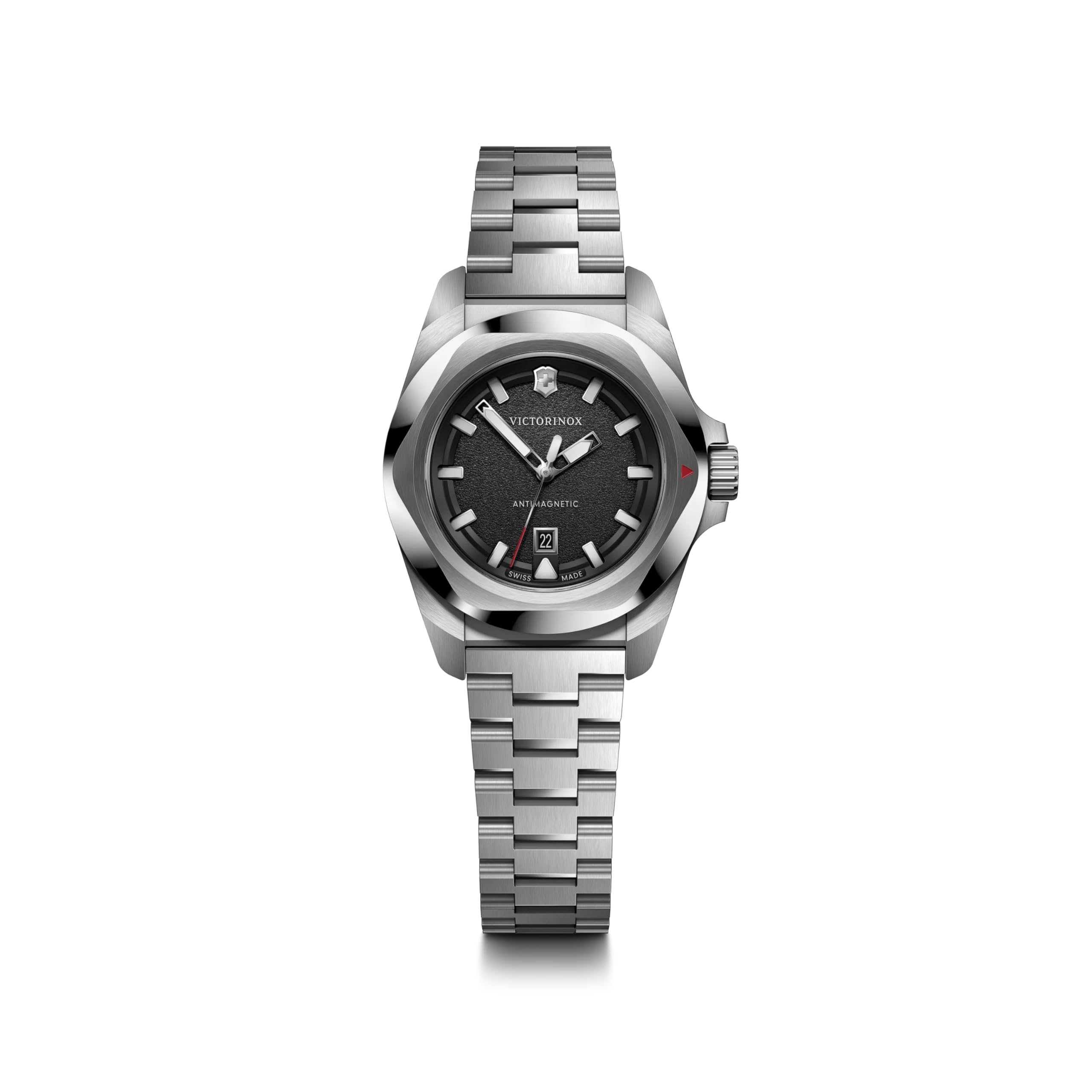 I.N.O.X. Small Black Dial Stainless Steel Bracelet Watch 32mm - 242036