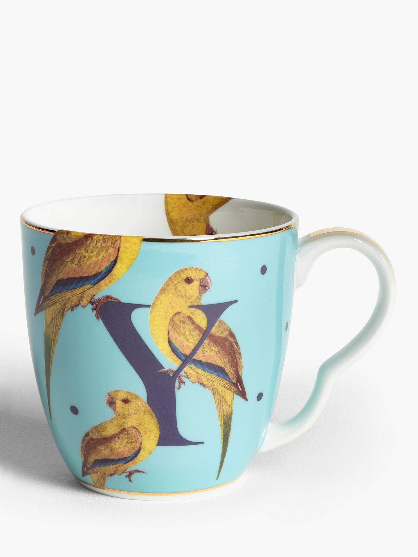 Yvonne Ellen Vibrant Alphabet Mug Y, Bone China