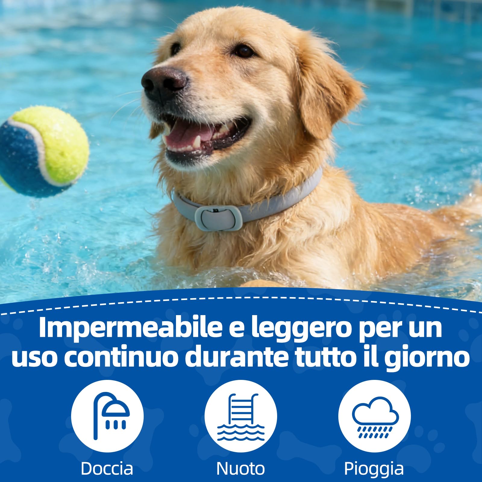 Collar Antiparasitario Perros, Collar Regulable y Resistente al Agua por 12 Meses, Repelente Duradero para la Prevención de Parasitas en Razas Pequeñas, Medianas y Grandes (65 cm) — view 5