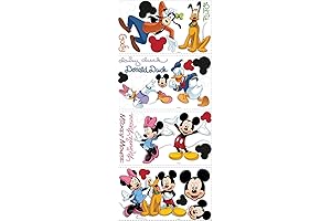 Mickey and Friends Peel and Stick Wall Decals: Decorate with Disney's Beloved Characters