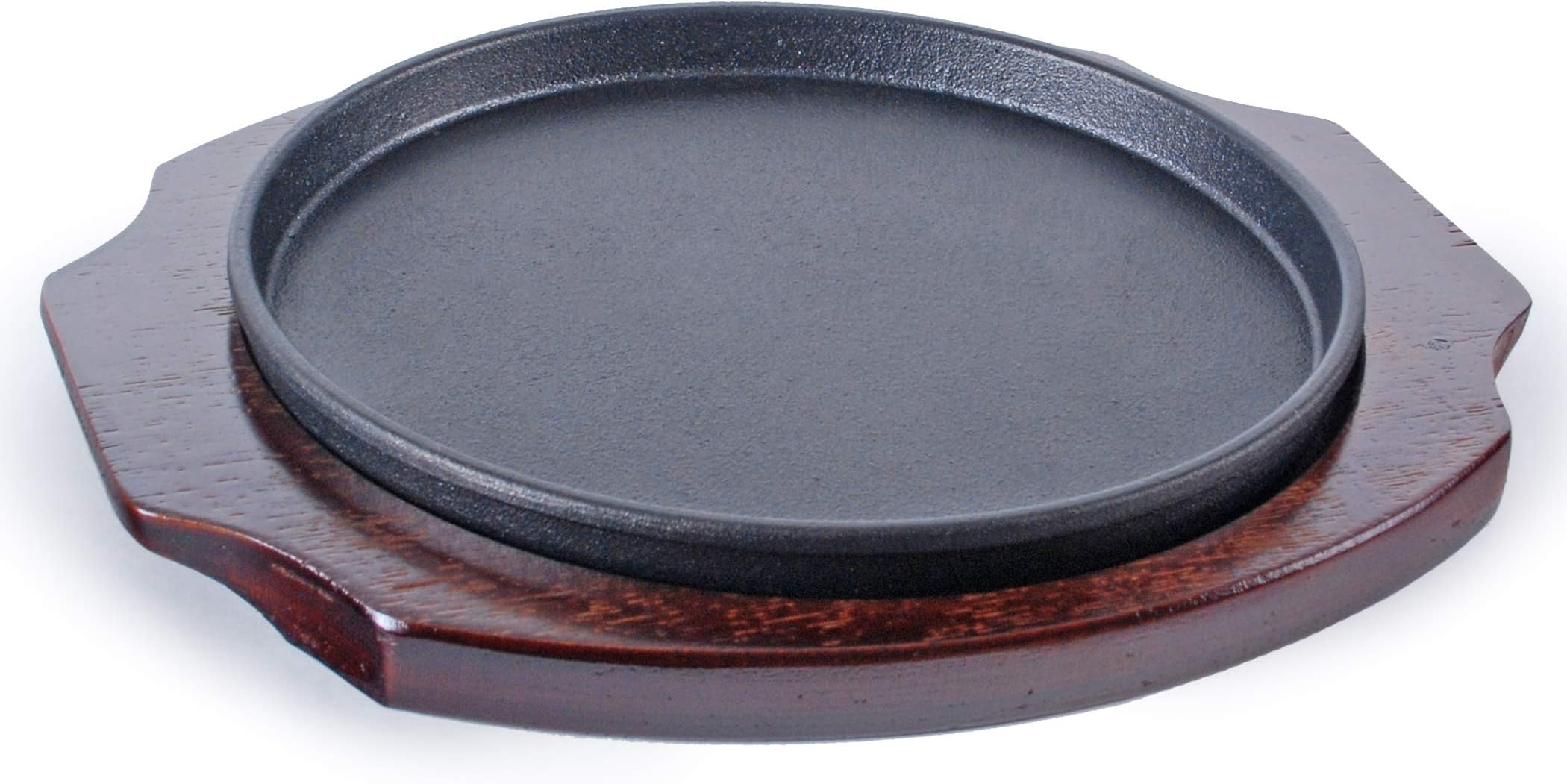 YYJINGYOU 8 Inch Cast Iron Skillet - Round Rotisserie Grill Plate For Steak, Indoor/Outdoor BBQ - View #7