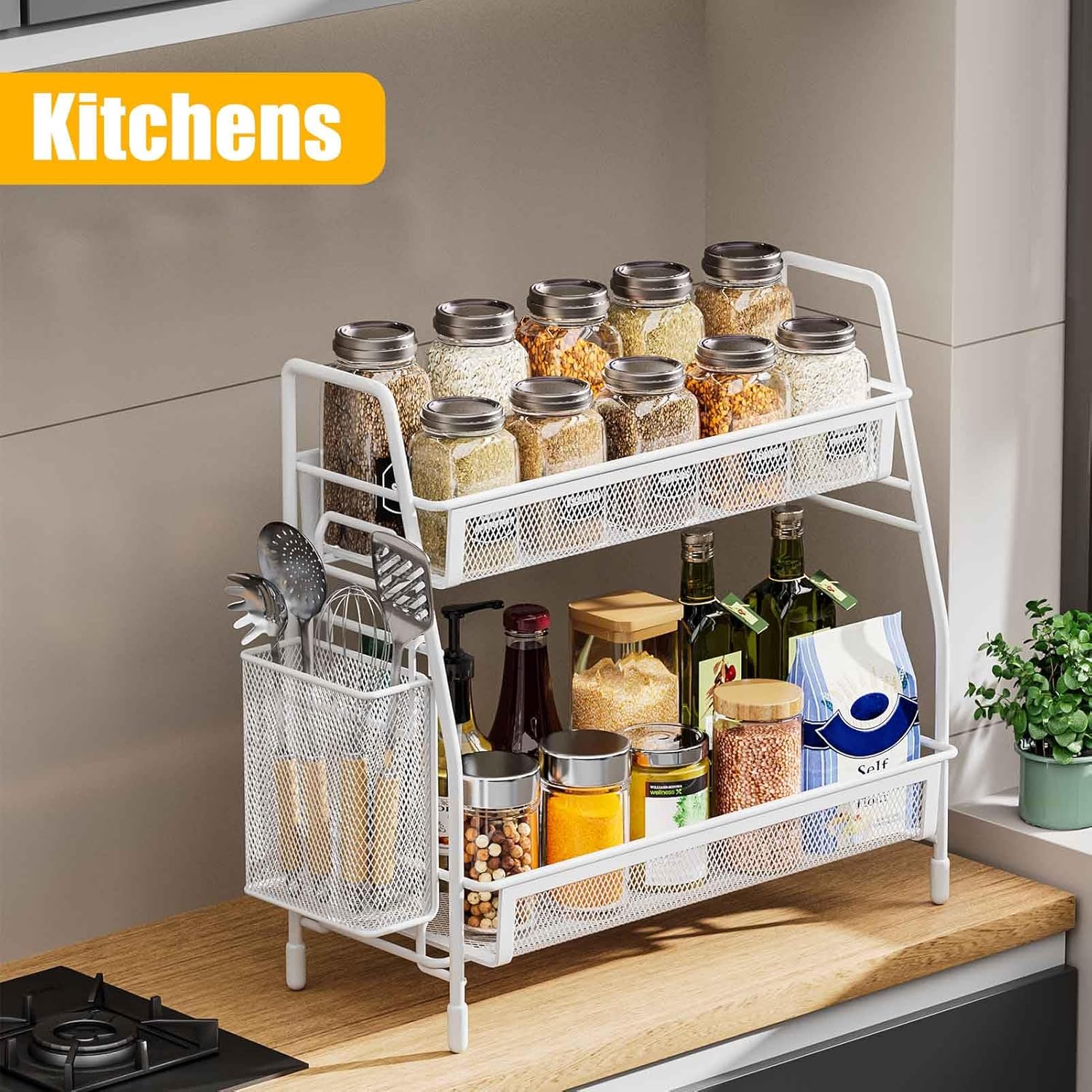 Organizador - Baño, Cocina, Escritorio Color Negro
