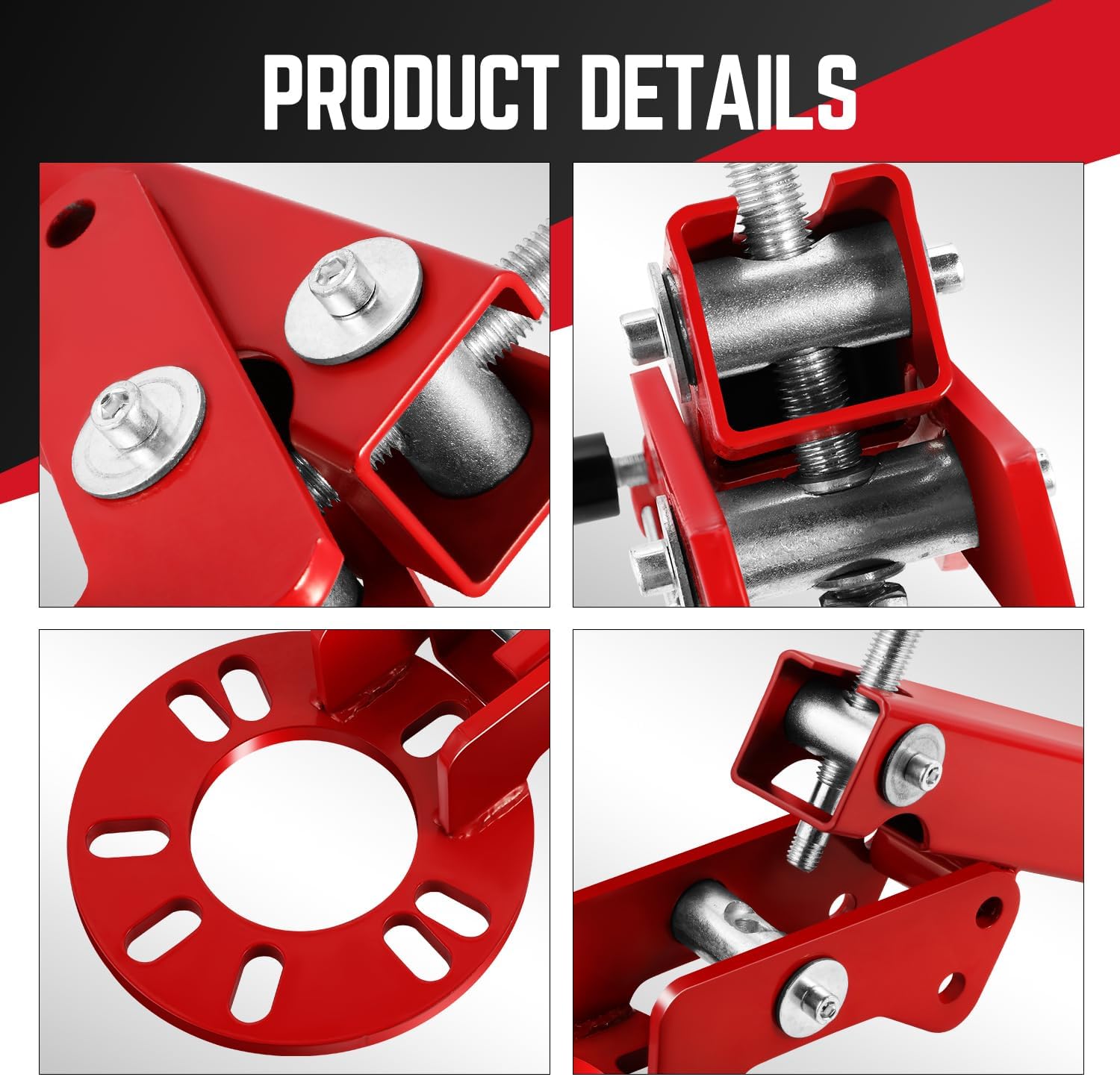 DNA MOTORING TOOLS-00250 Fender Roller Reforming Extending Tool Heavy Duty Wheel Arch Roller Flaring Former for Automobile Maintenance, Red