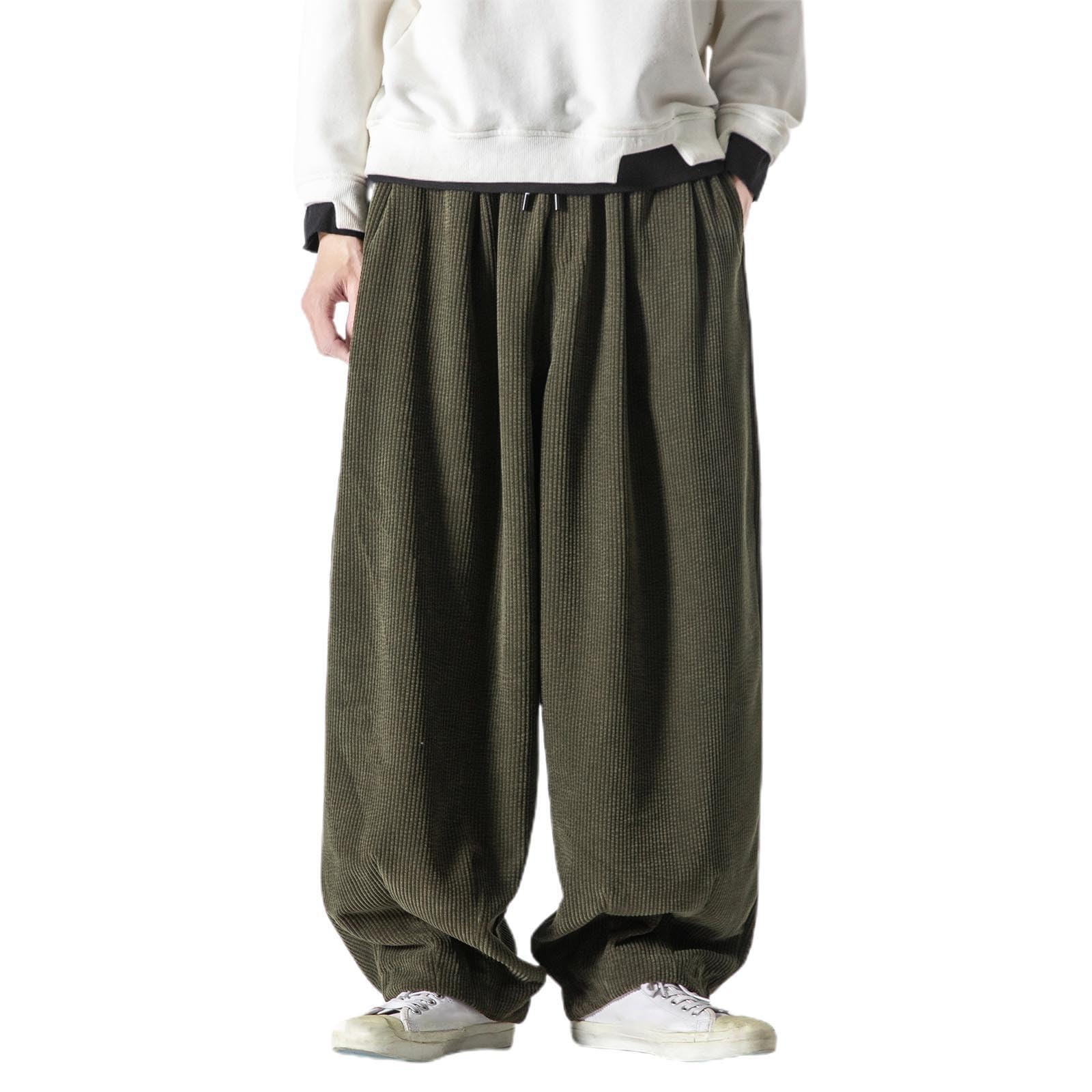 Generisch Cordhose Herren Stretch, Gemütliche Locker Jogpants Corduroy Pants Regular Fit Weites Bein Breitcord Hose Cord Jogginghose Comfy Cordhosen Relaxhose Outdoor/Streetwear