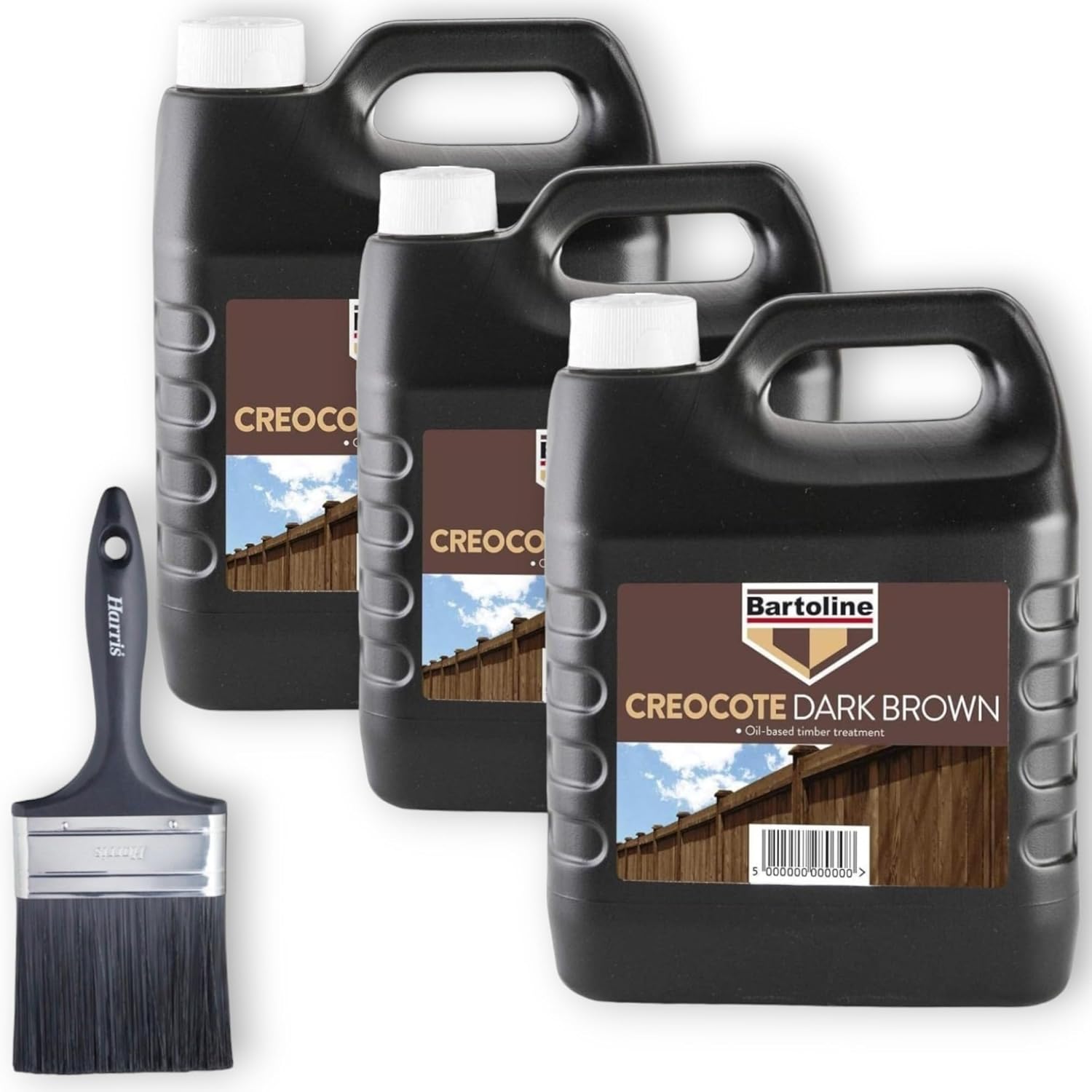 Bartoline OilBased Timber Wood Treatment Dark Brown Creocote Creosote
