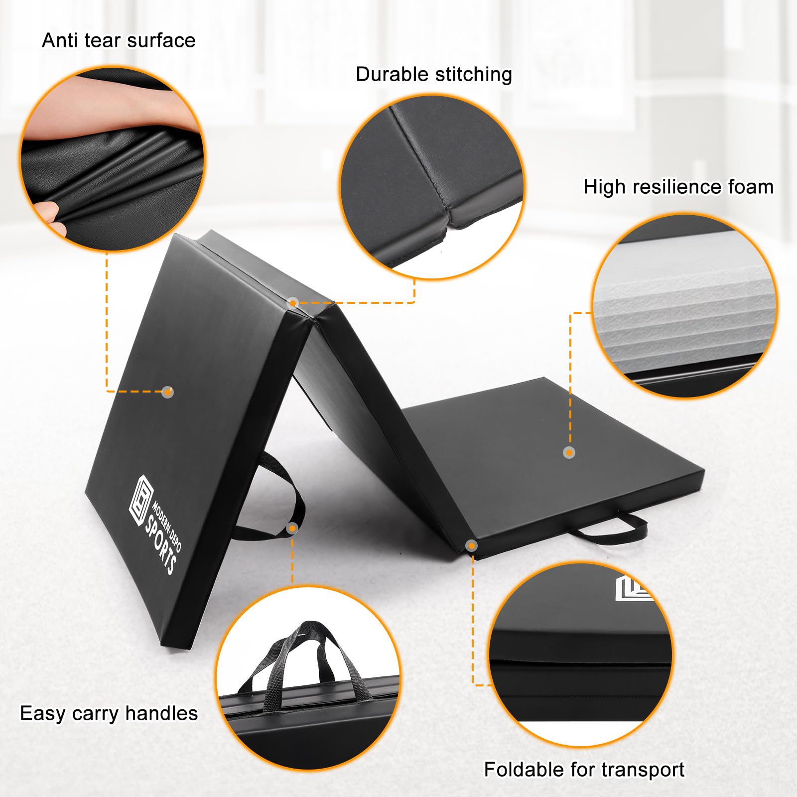 DIKEP Tri-Fold 6'x2'x2