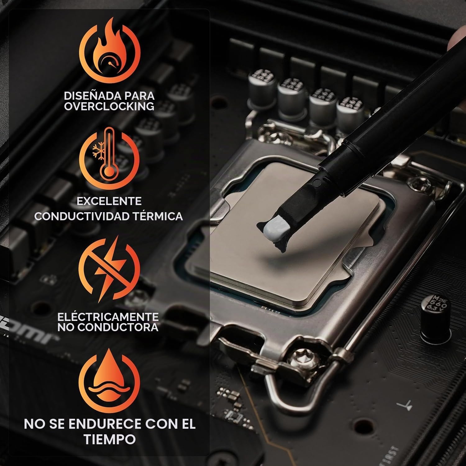Thermal Grizzly - Kryonaut - 1 Gramo - Pasta Térmica de Altísimo Rendimiento - Para Aplicaciones Exigentes y Overclocking CPU/GPU