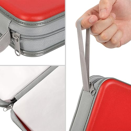 Miniatura 2 de Alavisxf xx - Funda para CD, plástico duro, capacidad para 96, soporte para CD y DVD, funda de almacenamiento portátil, con cremallera, organizador