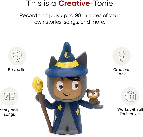 Vista 4 de Tonies Wizard Creative Toy Figurine - Record and Upload up to 90 Minutes of Your Own Stories and Songs