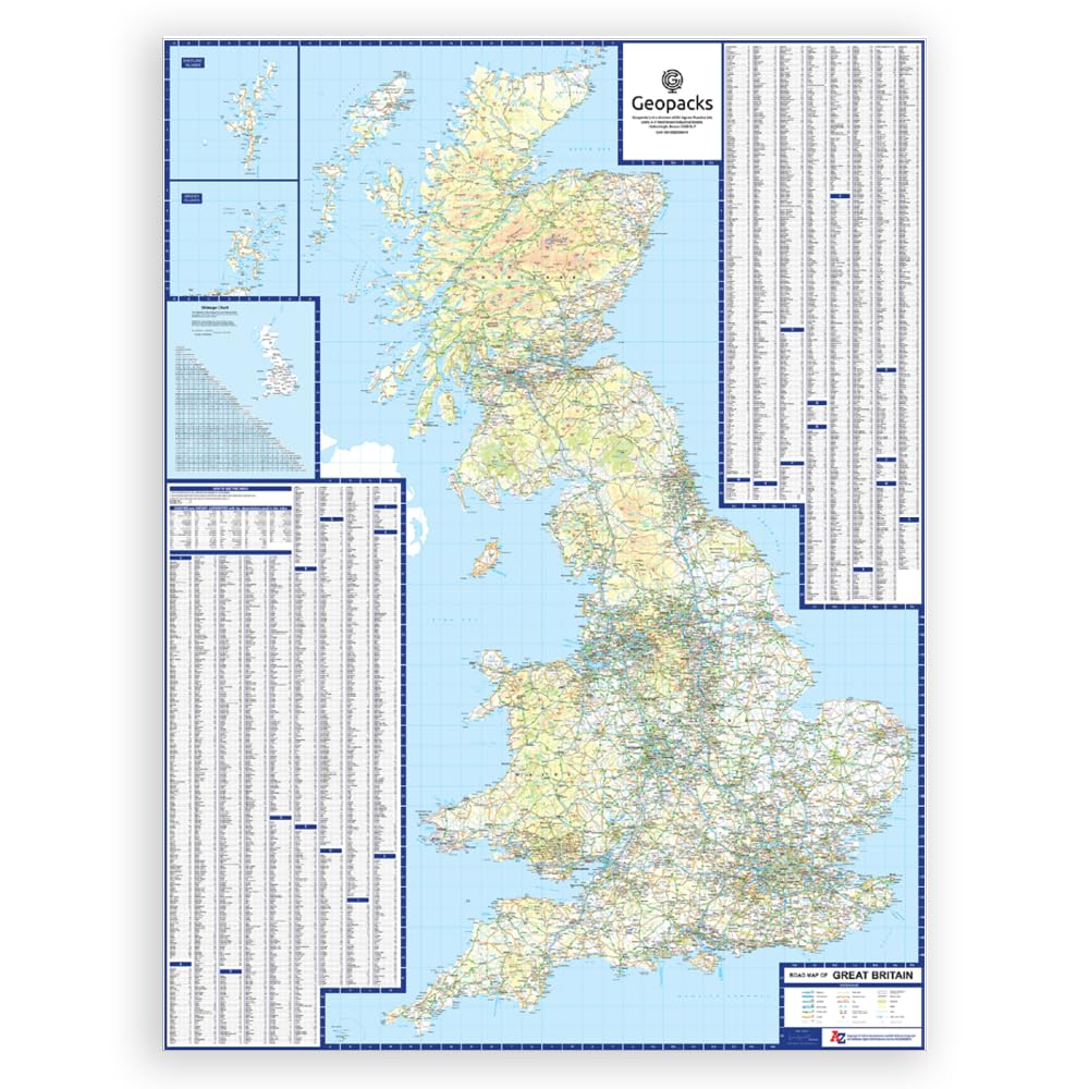 イングランド北部AZ道路地図 詳細地図 Great Britain A-Z-Road Map: A