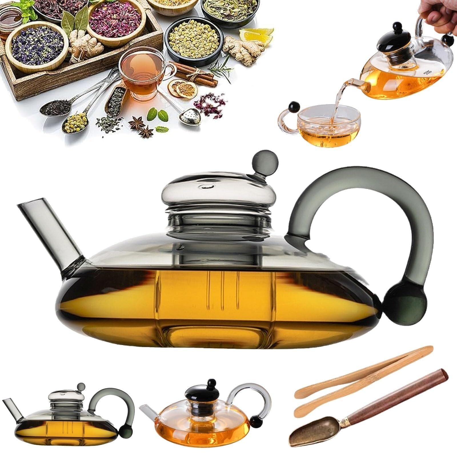 20oz s Teapot Set with Removable Infuser C Loose Leaf Tea Pot with 2 Cups Perfect for Tea LoversDesign for Home & Gift