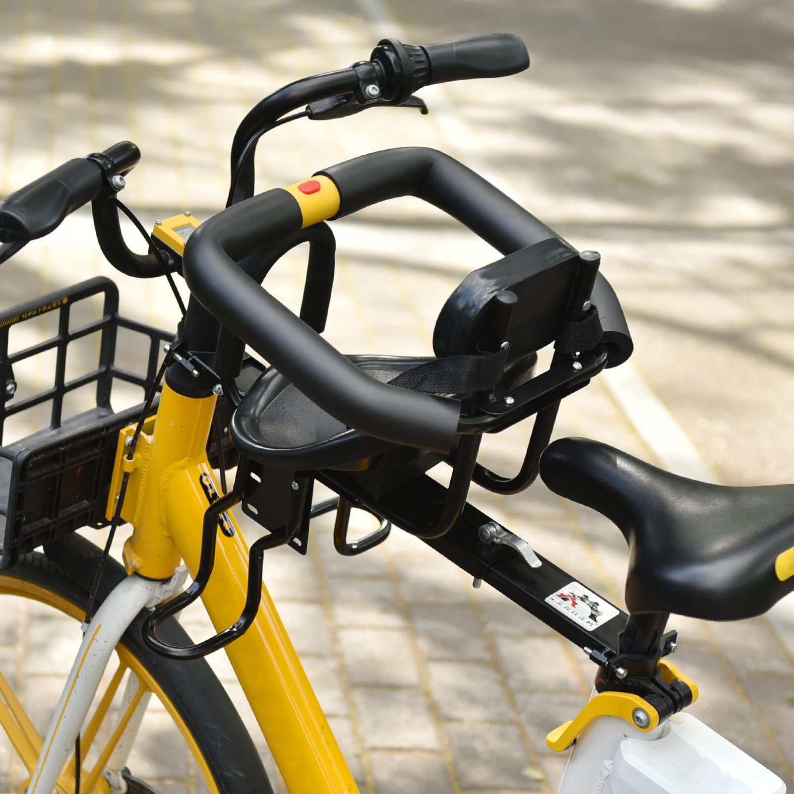 Lixada - Seggiolino di sicurezza per bambini, per bici da strada e mountain bike, con pedali e schienale