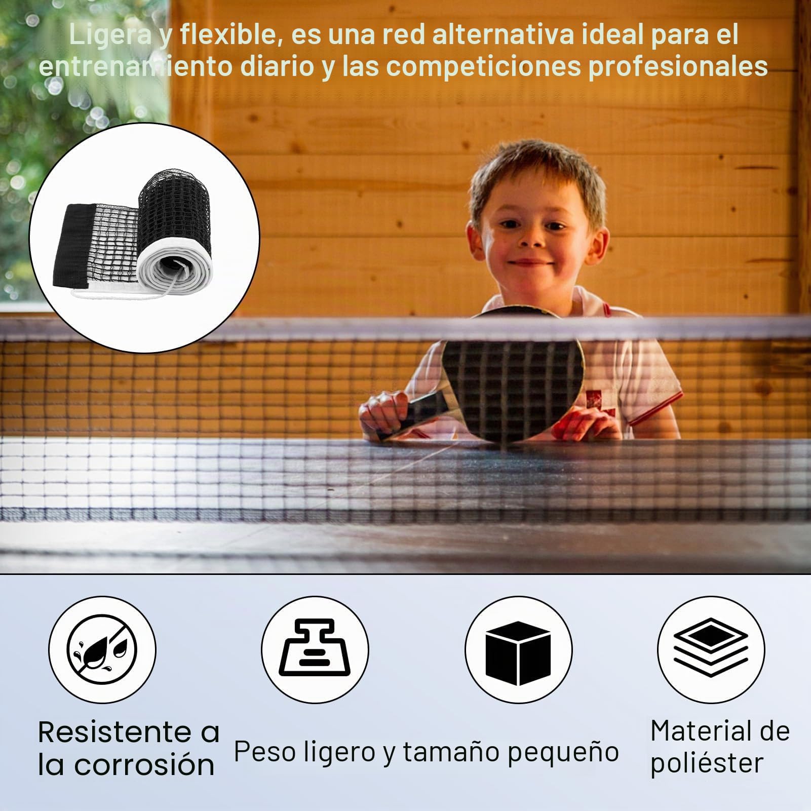 Red de Reemplazo de Tenis de Mesa Portátil Durable 2 PCS Universal para Mesas de Juego